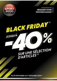 Prospectus Sport 2000 GRENADE SUR GARONNE : BLACK FRIDAY