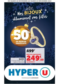 Prospectus Hyper U YFFINIAC : Bijoux de Noël