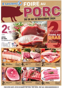 Prospectus E.Leclerc TARBES : FOIRE PORC GRAS