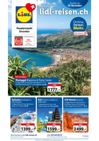 Prospectus Lidl Arbedo-Castione : Dezember - Reise-Highlights - DE