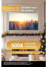 Prospectus Boulanger Annemasse : OFFRE SAMSUNG jusqu'à 500€ REMBOURSÉS