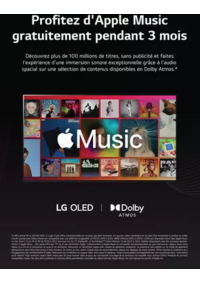 Prospectus Connexion FIGEAC : 3 mois d'Apple Music offerts sur une sélection de contenus disponibles en Dolby Atmos