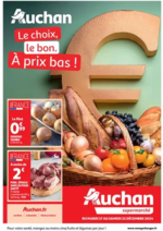 Prospectus Auchan Supermarché : Prix bas métiers de bouche