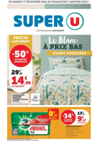 Prospectus Super U BOURG ST MAURICE : Spécial Blanc