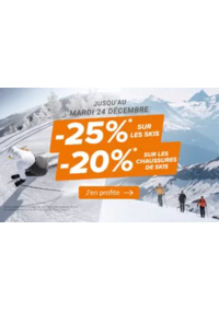 Prospectus Au Vieux Campeur THONON-LES-BAINS  : Jusqu'au 24 décembre 2024, profitez de 25% de remise sur les skis et de 20% de remise sur les chauss