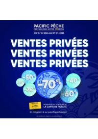 Prospectus Pacific Pêche ARTIGUES PRES BORDEAUX : Ventes Privées Pacific Pêche jusqu'à -70% !