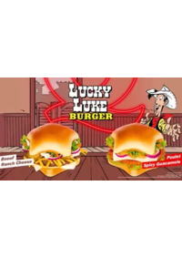 Prospectus Quick TOULOUSE ZUP du Mirail 152 rue Vauquelin : Lucky Luke burger