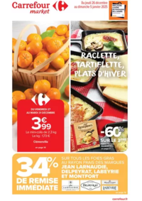 Prospectus Carrefour Drive LE TIGNET : RACLETTE, TARTIFLETTE, PLATS D'HIVER