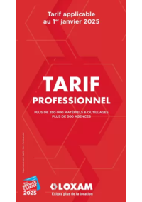 Prospectus Loxam OYONNAX : Tarifs professionnels