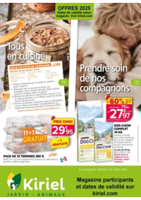 Prospectus Kiriel ORADOUR SUR VAYRES : PROMOTIONS CUISINE & ANIMALERIE 2025