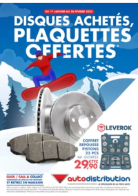 Prospectus auto distribution SAINT LANGIS LES MORTAGNE : Disques achetés, plaquettes offertes