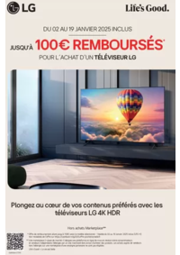 Prospectus Boulanger : OFFRE LG : JUSQU'À 100€ REMBOURSÉS