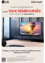 Promos et remises  : Jusqu’à 100€ remboursés pour l´achat d´un televiseur LG