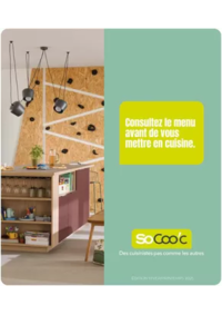 Prospectus SoCoo'c : Consultez le menu avant de vous mettre en cuisine.