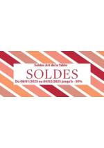 Prospectus Guy Degrenne : Soldes Art de la Table