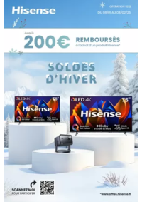 Prospectus Boulanger Rivesaltes : OFFRE Hisense : jusqu'à 200€ remboursés !