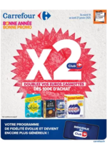 Prospectus Carrefour city : BONNE ANNÉE BONNE PROMO - DOUBLEZ VOS EUROS CAGNOTTÉS