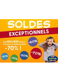 Prospectus La grande Récré AUBENAS : Soldes Exceptionells