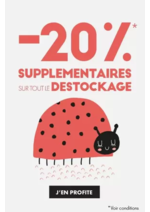 Prospectus Aubert : Super Déstockage : 20% supplémentaires !