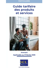 Prospectus LCL le crédit Lyonnais ST MAIXENT L ECOLE : Guide tarifaire des produits et services