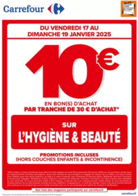 Prospectus Carrefour AIRE SUR LA LYS : OPERATION BON D’ACHAT SUR L’HYGIENE BEAUTE