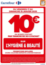 Prospectus Carrefour : OPERATION BON D’ACHAT SUR L’HYGIENE BEAUTE