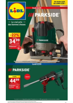 Prospectus Lidl : Parkside vous accompagne dans tous vos projets bricolage aux meilleurs prix!