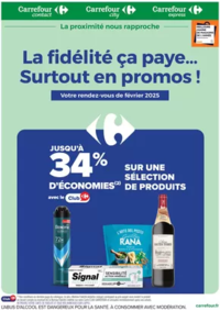 Prospectus Carrefour city Flers : LA FIDÉLITÉ, CA PAYE... SURTOUT EN PROMO EN FÉVRIER !