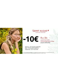 Prospectus saint algue ACHERES : Profitez d'une remise de 10 Euros