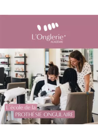 Prospectus L'onglerie BORDEAUX 71 rue Georges Bonnac : L'Onglerie Academie