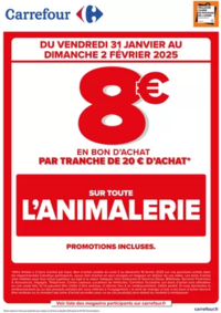 Prospectus Carrefour ANGERS C.C Grand Maine : OPERATION BON D’ACHAT SUR L’ANIMALERIE