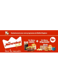 Prospectus Burger King Marseille Grand Littoral : Les Mercredeal Famille