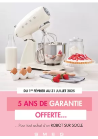 Prospectus Copra EMBRUN : SMEG VOUS OFFRE 5 ANS DE GARANTIE