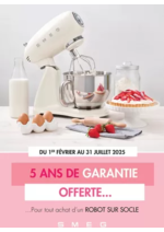 Promos et remises  : SMEG VOUS OFFRE 5 ANS DE GARANTIE