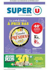 Prospectus Super U : Spécial produits laitiers