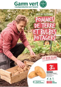 Prospectus Gamm vert CHINON : POMMES DE TERRE ET BULBES POTAGERS