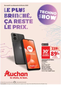 Prospectus Auchan BRIVES CHARENSAC : Technoshow : Le plus branché, ça reste le prix