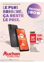 Prospectus Auchan : Technoshow : Le plus branché, ça reste le prix