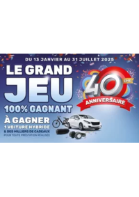 Prospectus AD CHATEAUNEUF SUR LOIRE : Un GRAND JEU 100% GAGNANT POUR FÊTER UNE ANNÉE EXCEPTIONNELLE : LES 40 ANS DU RÉSEAU AD !