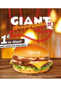 Prospectus Quick PERONNE : Giant Anniversaire