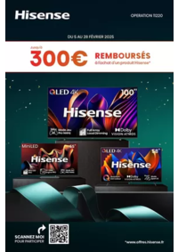 Prospectus Boulanger Quetigny : OFFRE Hisense : JUSQU'À 300€ REMBOURSÉS