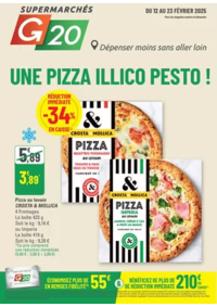 Prospectus G20 COURBEVOIE : UNE PIZZA ILLICO PESTO !