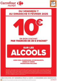 Prospectus Carrefour Market TARBES : OPERATION BON D’ACHAT SUR LES ALCOOLS