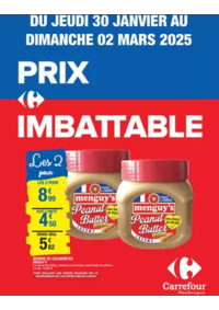 Prospectus Carrefour CHAMBERY : Carrefour PRIX IMBATTABLE DU 30 JANVIER AU 2 MARS 2025