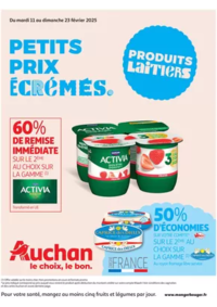 Prospectus Auchan Meaux - Chauconin-Neufmontiers : Produits laitiers : Petits prix écrémés