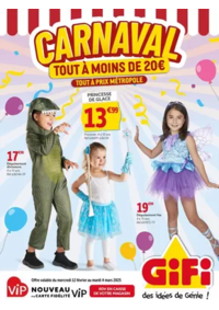 Prospectus Gifi VITRE : Carnaval