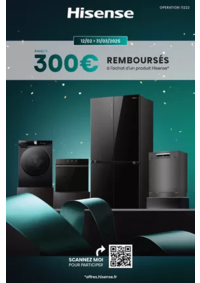 Prospectus Boulanger Trélissac : OFFRE Hisense : jusqu'à 300€ remboursés !