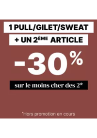 Prospectus Bonobo Bourg En Bresse : 1 pull / gilet / sweat acheté = -30% sur le 2ème