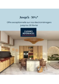 Prospectus Cuisines références COUDEKERQUE BRANCHE - DUNKERQUE : Offre exceptionnelle sur nos électroménagers jusqu'au 28 février