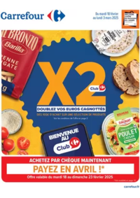 Prospectus Carrefour Angoulins : DOUBLEZ VOS EUROS CAGNOTTÉS